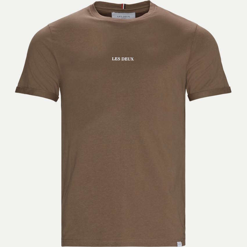 Les Deux T-shirts LENS LDM101046 MOUNTAIN GREY/ORANGE